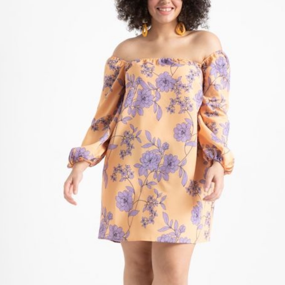 Floral Off Shoulder Dress